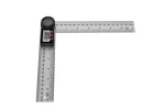 Echer digital pentru tamplarie cu dispozitiv blocare unghi reglabil, inox, 200 mm, in cutie transport plastic