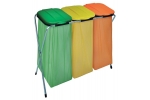 Suport pliabil pentru saci de gunoi TRIO, 96 x 42 x 78 cm, pentru saci maxim 130 l, pentru reciclare selectiva