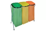 Suport pliabil pentru saci de gunoi TRIO, 96 x 42 x 78 cm, pentru saci maxim 130 l, pentru reciclare selectiva