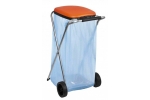 Suport pliabil cu roti pentru sac de gunoi, 44 x 52 x 83 cm, maxim 130 l, pentru reciclare selectiva