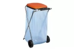 Suport pliabil cu roti pentru sac de gunoi, 44 x 52 x 83 cm, maxim 130 l, pentru reciclare selectiva