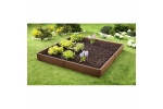 Pat pentru flori din plastic, 8 bucati, culoare maro, 57x13 cm buc