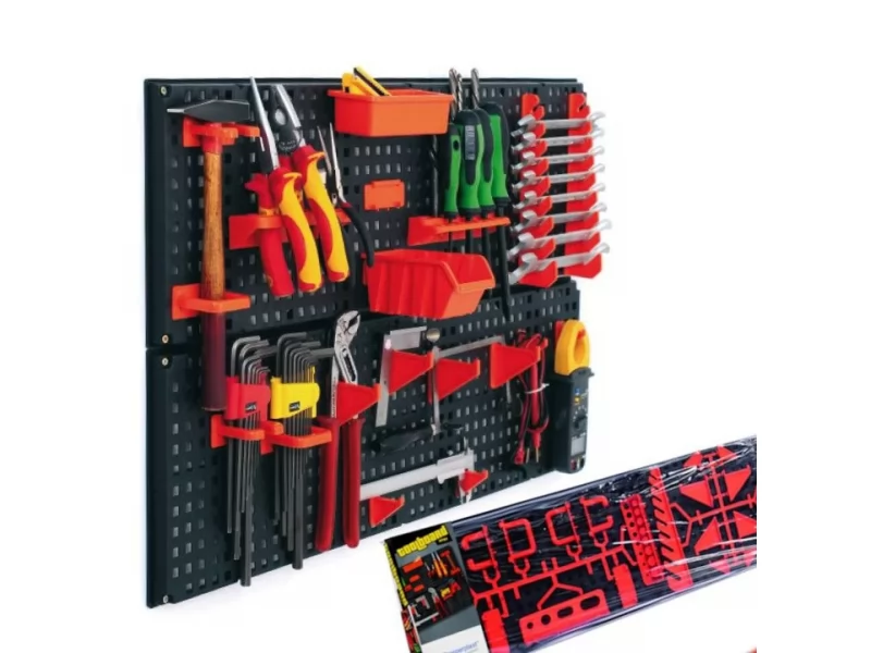 Set 2 bucati panou de perete, organizator de scule 80 x 48 cm