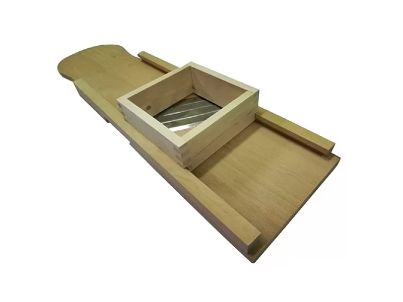 Razatoare legume cu suport din lemn, 4 cutite, 90 cm