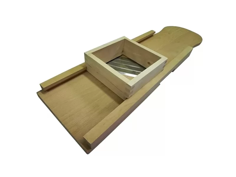 Razatoare legume cu suport din lemn, 4 cutite, 90 cm