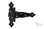 Balama exterior neagra pentru porti, SGTT, lungime 152 mm