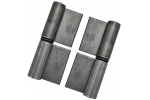 Set 2 bucati balamale sudabile cu talpa 140mm