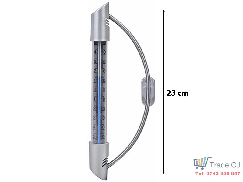Termometru metalic 23cm pentru interior exterior Longbow -50ﾰ C + 50ﾰ C
