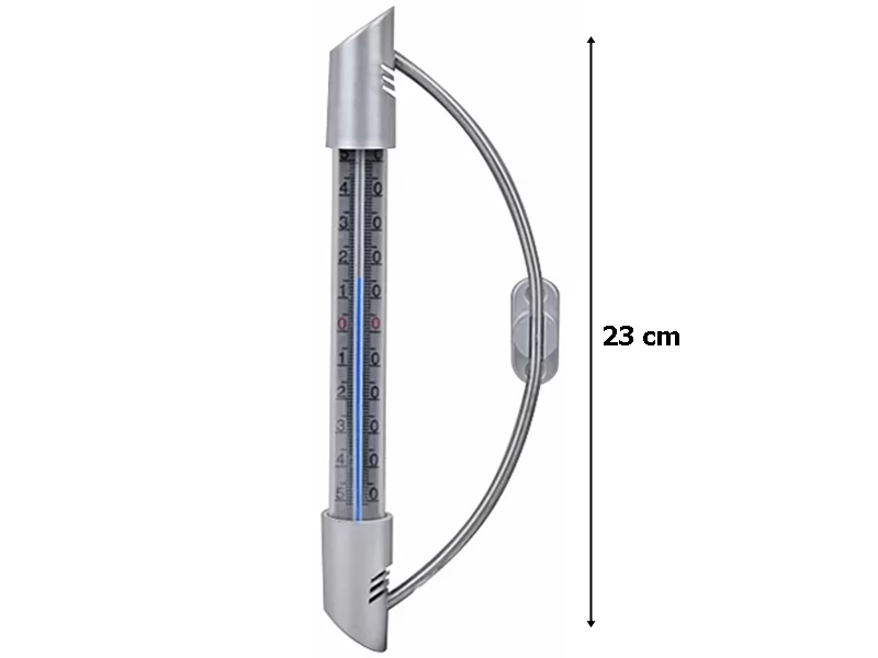 Termometru metalic 23cm pentru interior exterior Longbow -50ﾰ C + 50ﾰ C