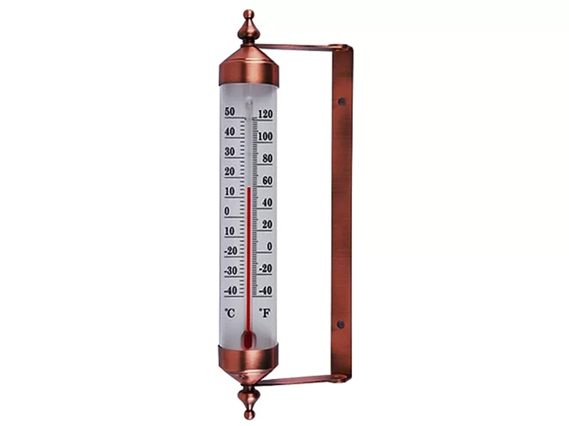 Termometru metal RS 24 cm pentru interior exterior -40ﾰ C + 50ﾰ C