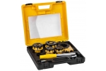 Trusa filiere pentru tevi, dimensiuni 1 2 , 3 4ヤ, 1ヤ, 1-1 4ヤ