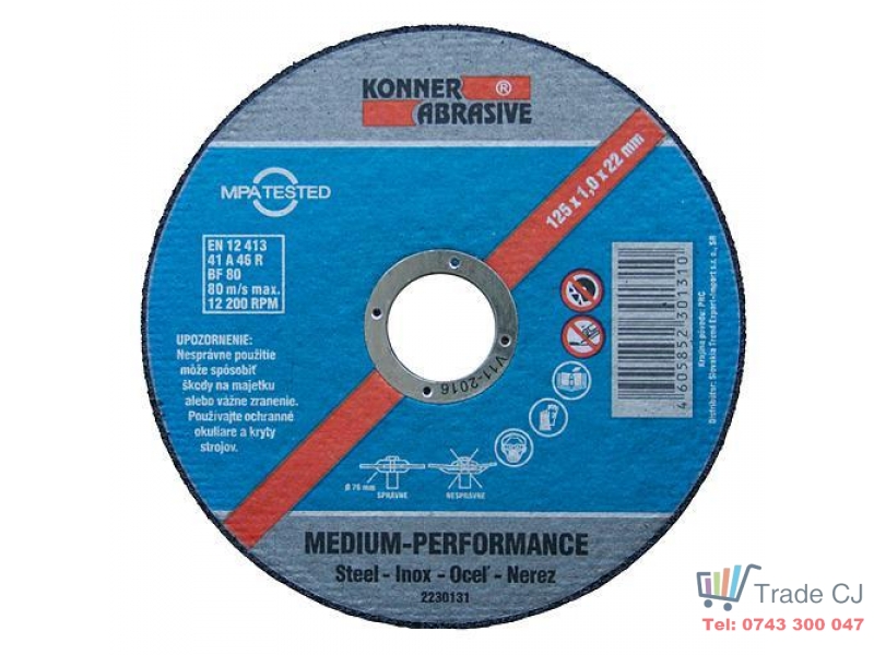 Disc pentru taiat metal 230?2?22.2mm, Konner Abrasive
