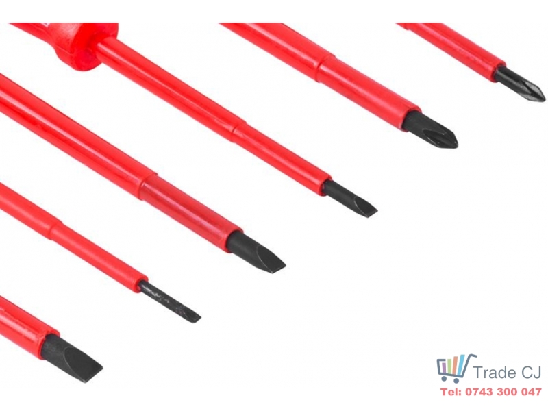 Set 6 surubelnite VDE, pentru electricieni, izolate 1000V, Cr-v, cap magnetic