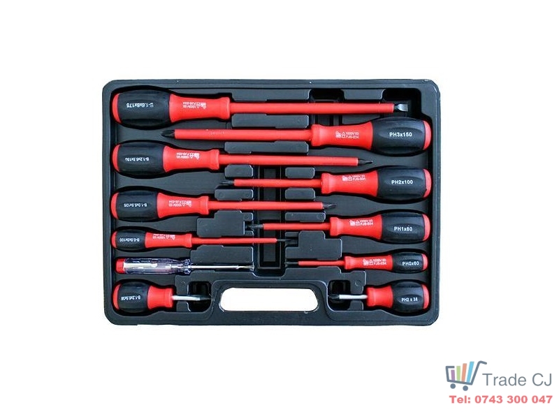 Set 11 surubelnite electricieni izolate 1000V, Strend Pro, in cutie