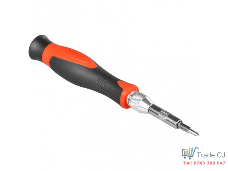 Set mixt surubelnita cu 37 biti Cr-V, cap magnetic torx, drept, cruce, in cutie transport plastic