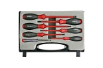 Set 6 surubelnite electricieni VDE 1000V + tester tensiune in cutie plastic