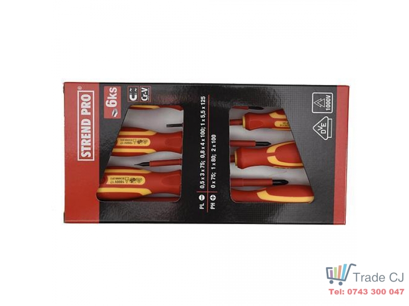 Set 6 surubelnite electricieni izolate VDE 1000V,Cr-v
