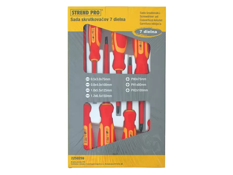 Set 7 surubelnite electricieni izolate VDE 1000V,Cr-v
