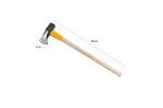 Topor cu pana pentru depicat lemne 2.7 kg, coada lemn cu protectie lovire 88 cm, lama 9cm
