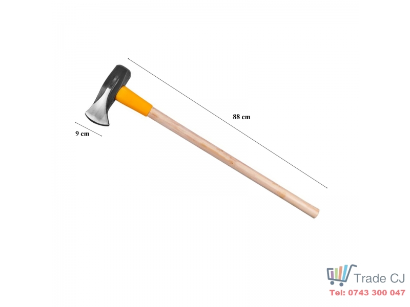 Topor cu pana pentru depicat lemne 2.7 kg, coada lemn cu protectie lovire 88 cm, lama 9cm