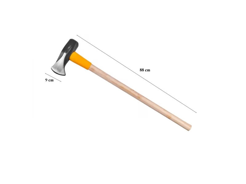 Topor cu pana pentru depicat lemne 2.7 kg, coada lemn cu protectie lovire 88 cm, lama 9cm