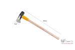 Topor cu pana pentru despicat lemne 3.6 kg, coada lemn cu protectie lovire 88 cm, lama 9cm