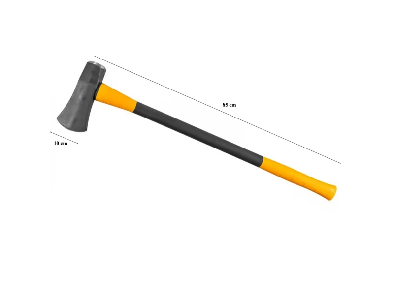 Topor pentru despicat lemne 2.7 kg, coada din fibra de sticla 85 cm, lama 10 cm