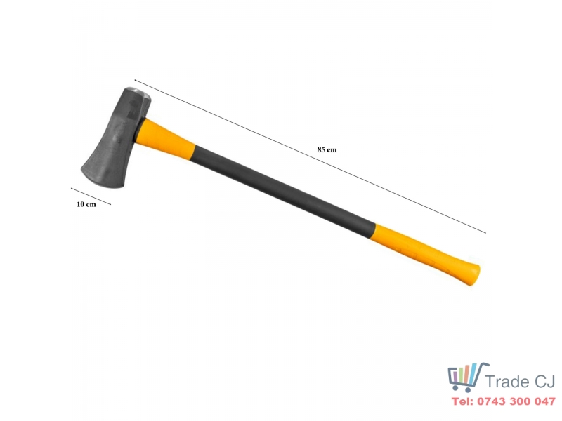 Topor pentru despicat lemne 3.6 kg, coada din fibra de sticla 85 cm, lama 10 cm
