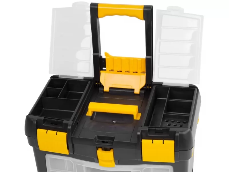 Cutie scule pe roti, dimensiune 45x26x62 cm, maner ajustabil, max 25 kg