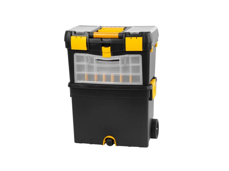 Cutie scule pe roti, dimensiune 45x26x62 cm, maner ajustabil, max 25 kg