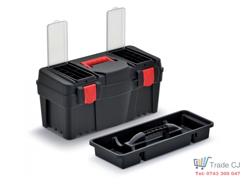Trusa pentru depozitare si transport scule cu 2 organizatoare 55x26, 7x27 cm