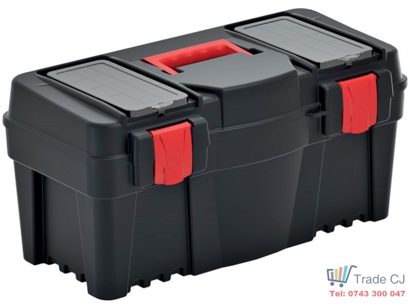 Trusa pentru depozitare si transport scule cu 2 organizatoare 55x26, 7x27 cm