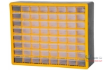 Organizator accesorii, 64 sertare, 50x16x39 cm, maxim 15 kg