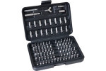 Set 100 biti si adaptoare Cr-V, pentru masina de gaurit si insurubat, in cutie plastic