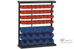 Raft organizator pentru suruburi si accesorii 1150x940x30mm, 32 cutii mici si 15 cutii mari