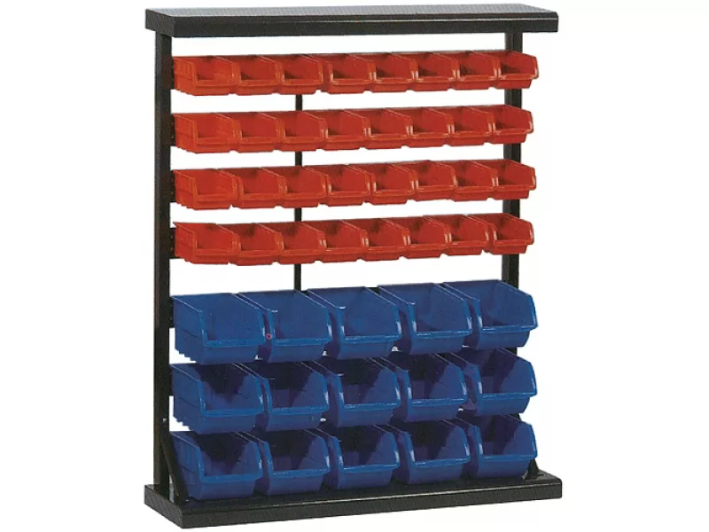 Raft organizator pentru suruburi si accesorii 1150x940x30mm, 32 cutii mici si 15 cutii mari