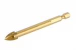 Burghiu pentru gaurire gresie, sticla si ceramica 5 x 75 mm, adaptor hex 1 4