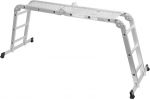 Scara multifunctionala articulata cu platforma ML 103, 4x3 trepte, aluminiu, 4 in 1, pliabila, sarcina maxima 150 kg