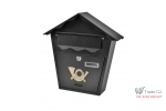 Cutie postala Modern Black, neagra, 370x370x100mm