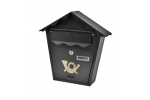 Cutie postala Modern Black, neagra, 370x370x100mm