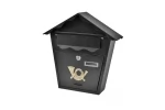 Cutie postala Modern Black, neagra, 370x370x100mm