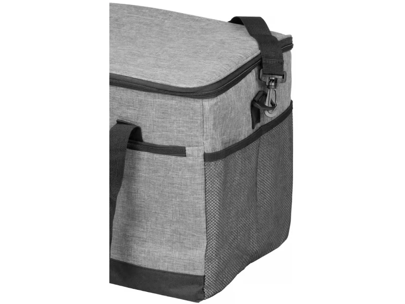 Geanta frigorifica pliabila 30L, izolare termica, 27x40x31 cm, culoare gri, pentru camping, picnic, plaja si cumparaturi