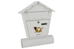 Cutie postala cu suport de ziar, Strend Pro SK-252190, alba, 45x37x10 cm