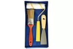 Set pentru zugravit cu tava, trafalet 10 cm, pensula si spaclu