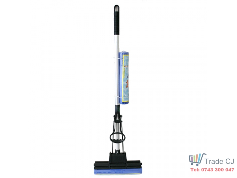 Mop Cleonix cu sistem stoarcere pe maner 128cm+mop rezerva