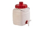 Bidon din plastic cu robinet,maner metalic,capacitate 5l
