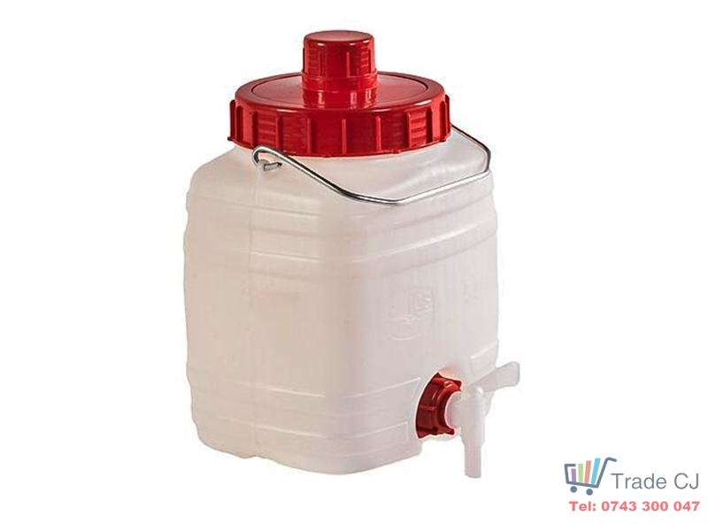 Bidon din plastic cu robinet,maner metalic,capacitate 5l