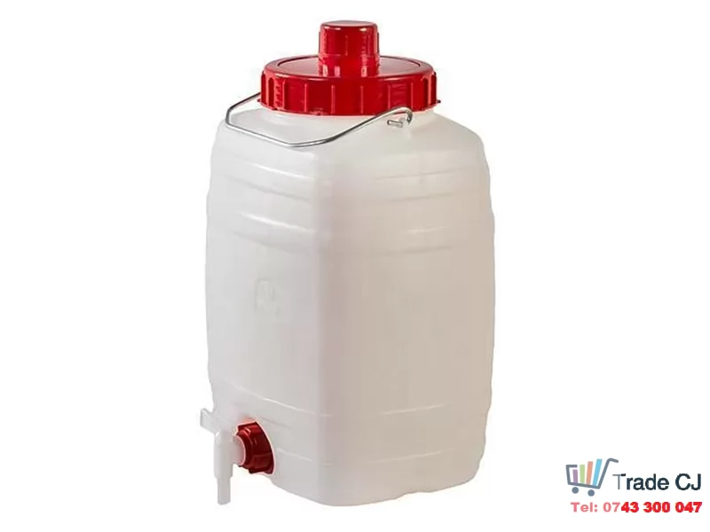Bidon din plastic cu robinet, capacitate 10l