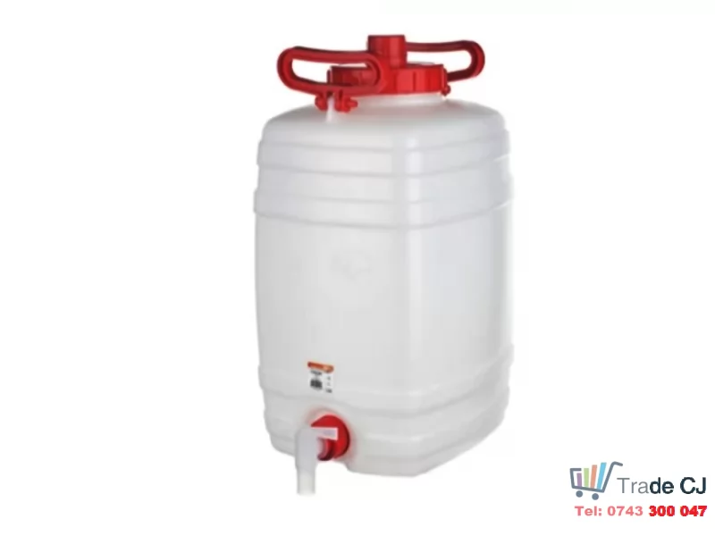 Bidon din plastic cu robinet si manere,capacitate 20l