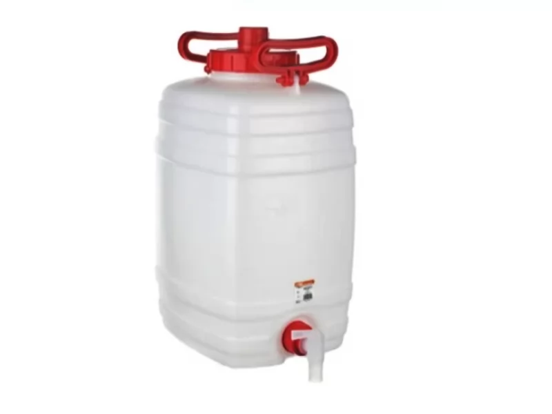 Bidon din plastic cu robinet si manere,capacitate 20l
